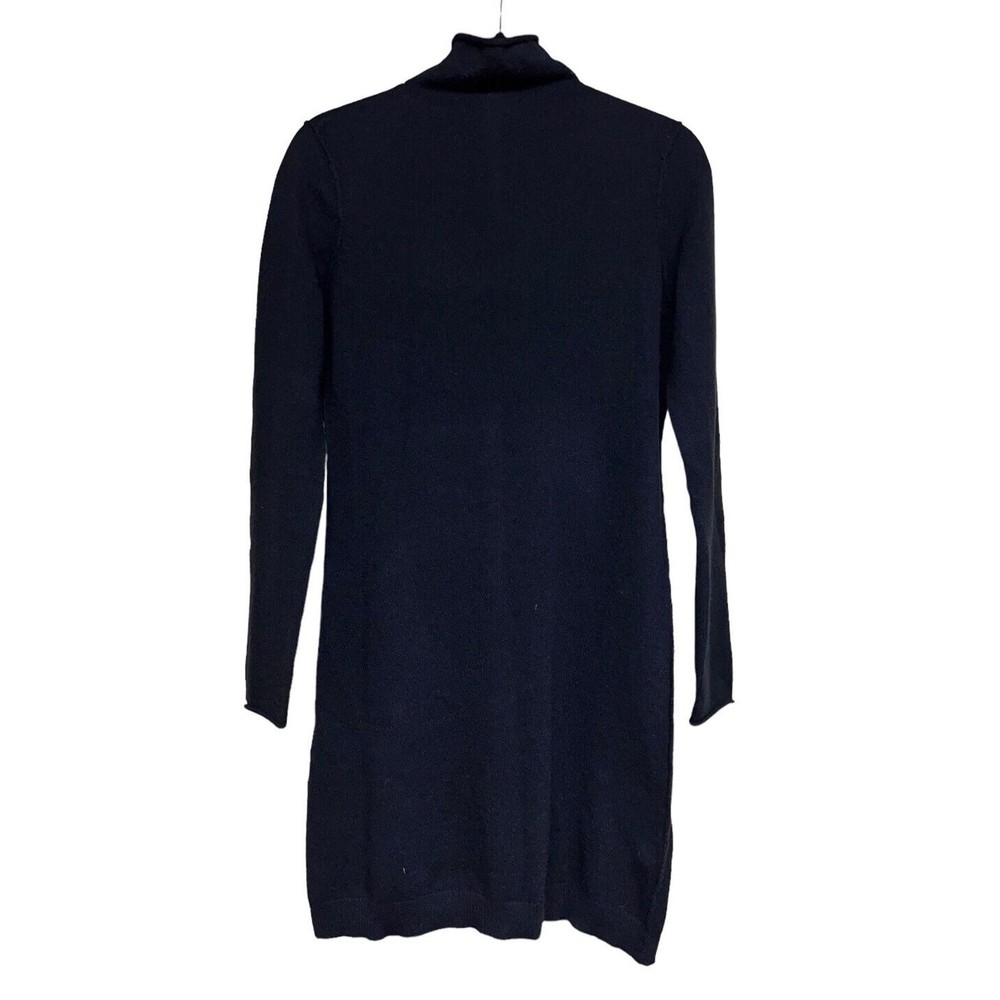 Qi Cashmere 100% Cashmere Mock Neck Sweater Dress Black Women’s‎ Size Medium